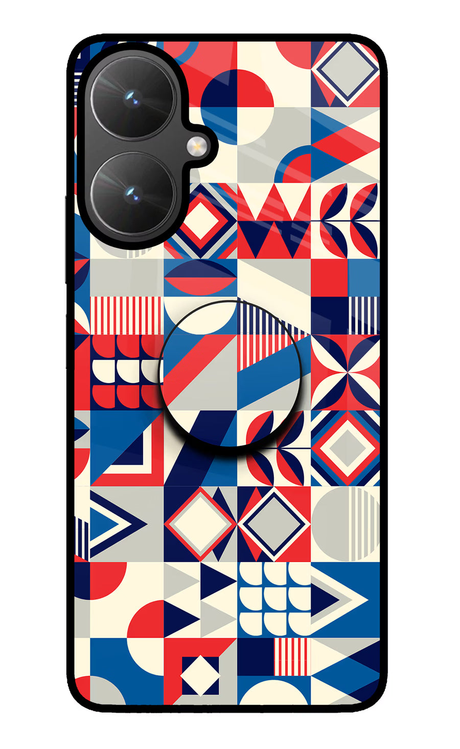 Colorful Pattern Poco M6 5G Pop Case, Glass case