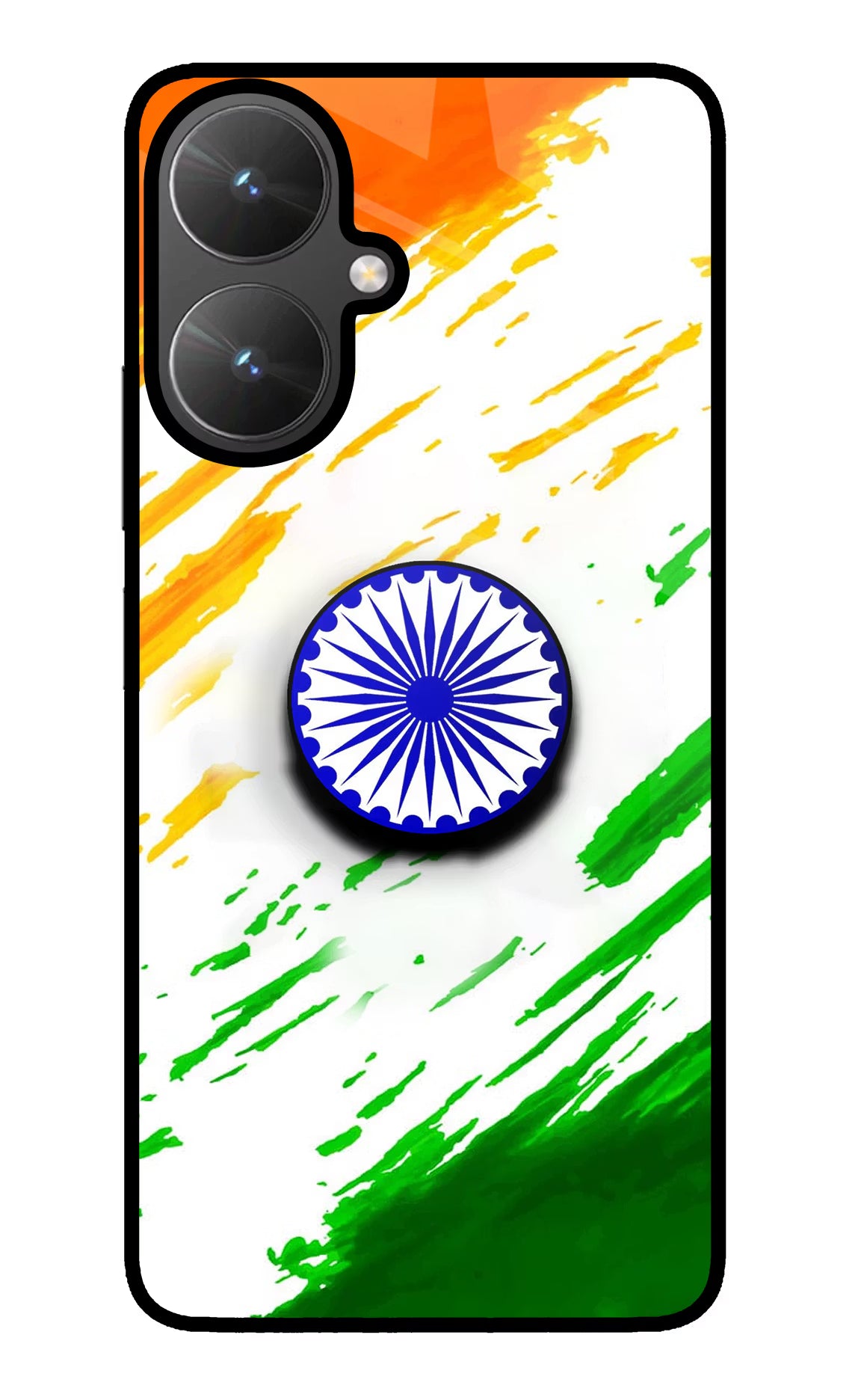 Indian Flag Ashoka Chakra Poco M6 5G Pop Case by Casekaro