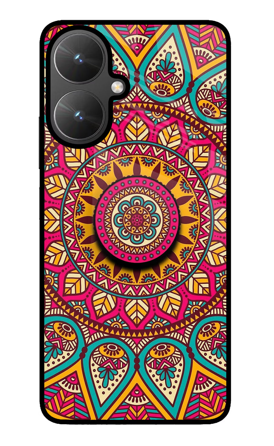 Mandala Poco M6 5G Pop Case, Glass case