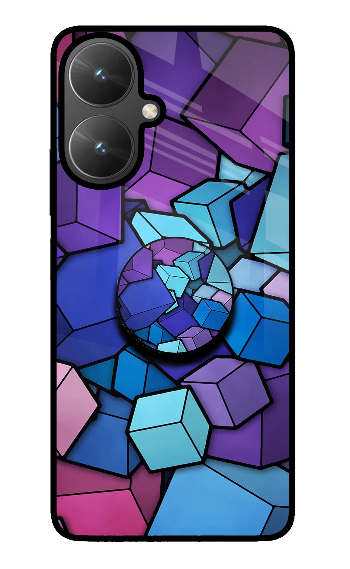 Cubic Abstract Poco M6 5G Pop Case by Casekaro