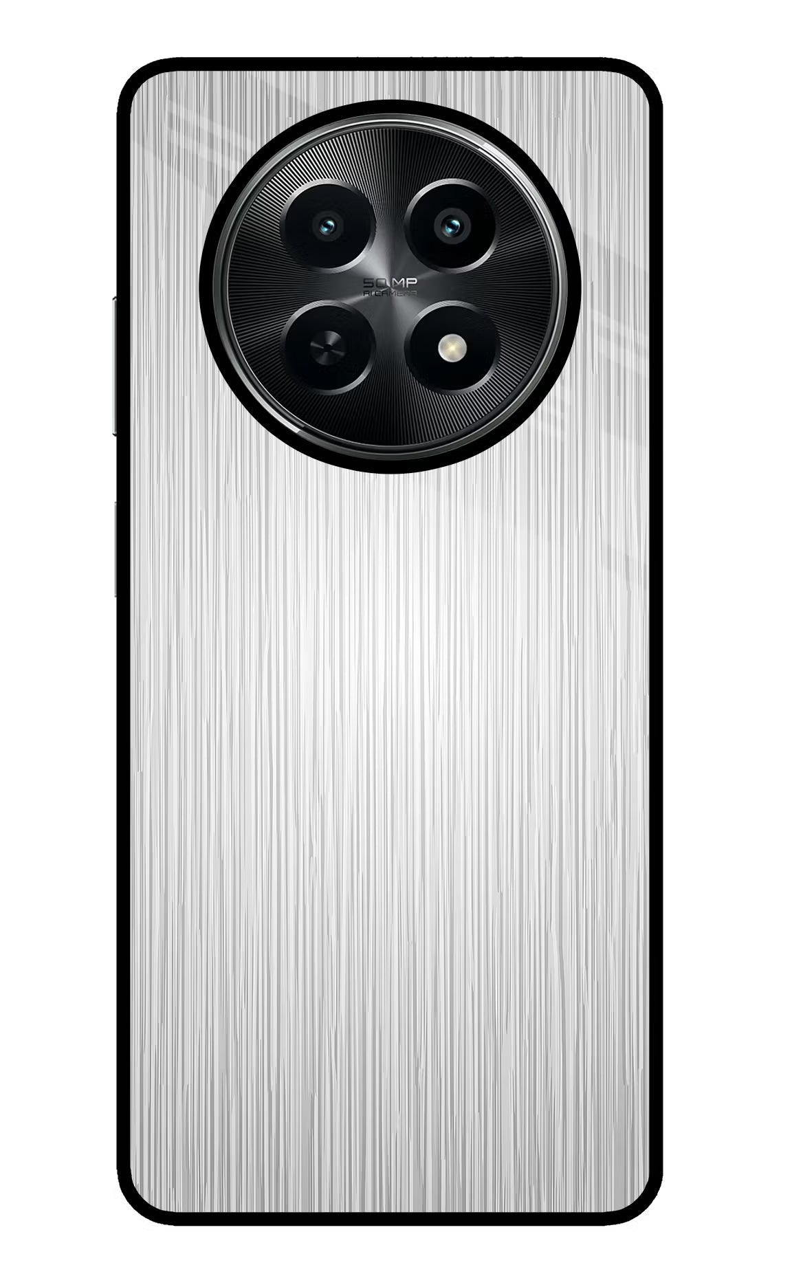 Wooden Grey Texture Realme C65 5G Glass Case Back Cover by Casekaro