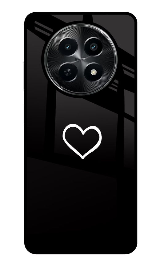 Heart Realme C65 5G Glass Case