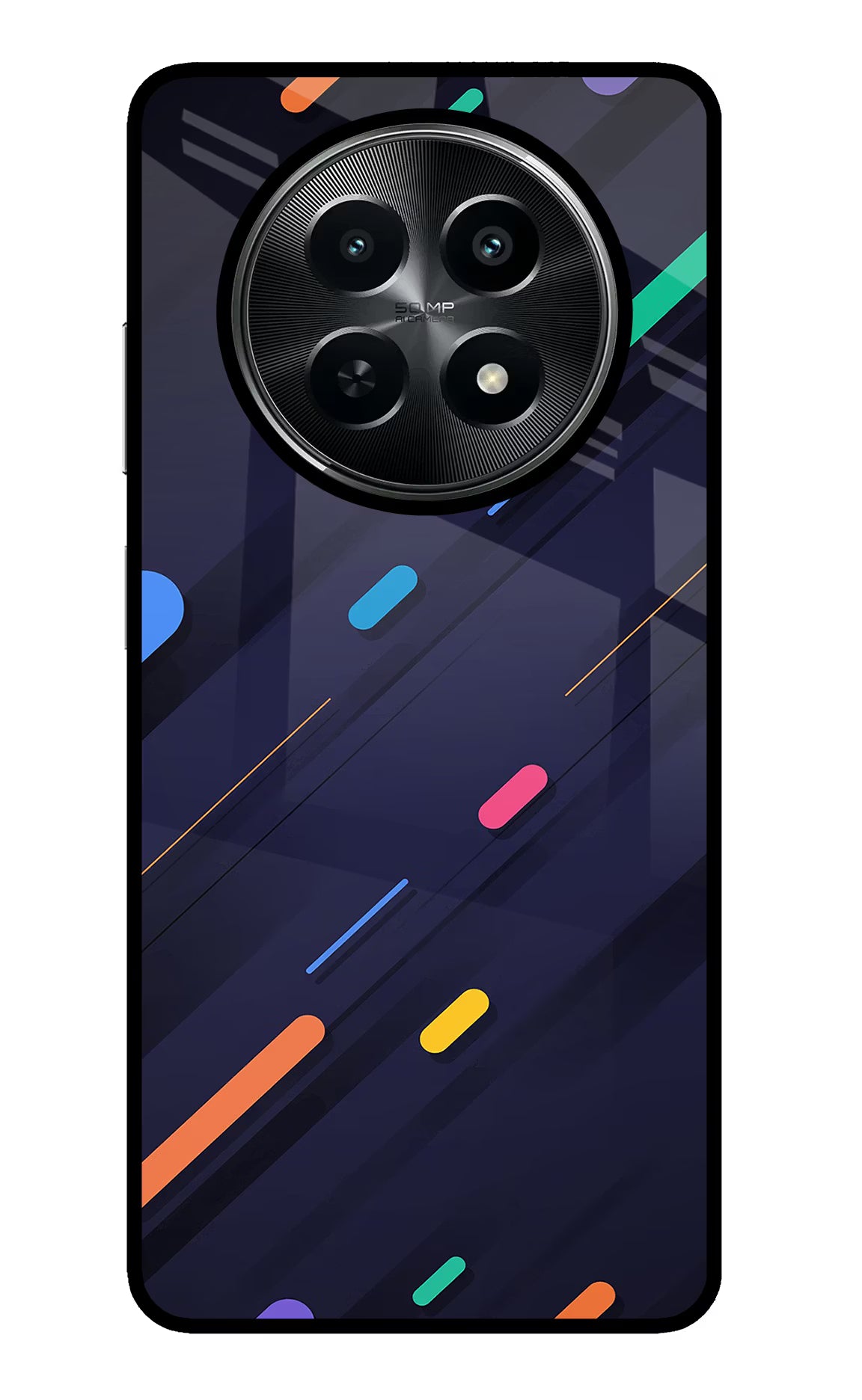 Abstract Design Realme C65 5G Glass Case Back Cover by Casekaro
