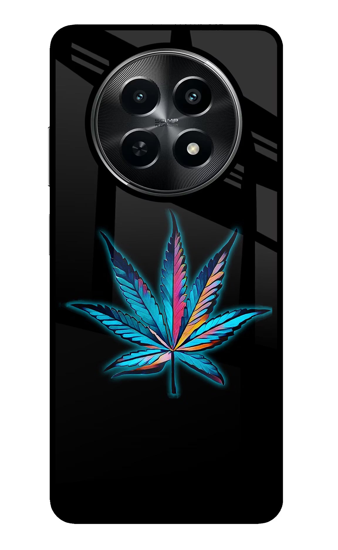 Weed Realme C65 5G Glass Case Back Cover by Casekaro