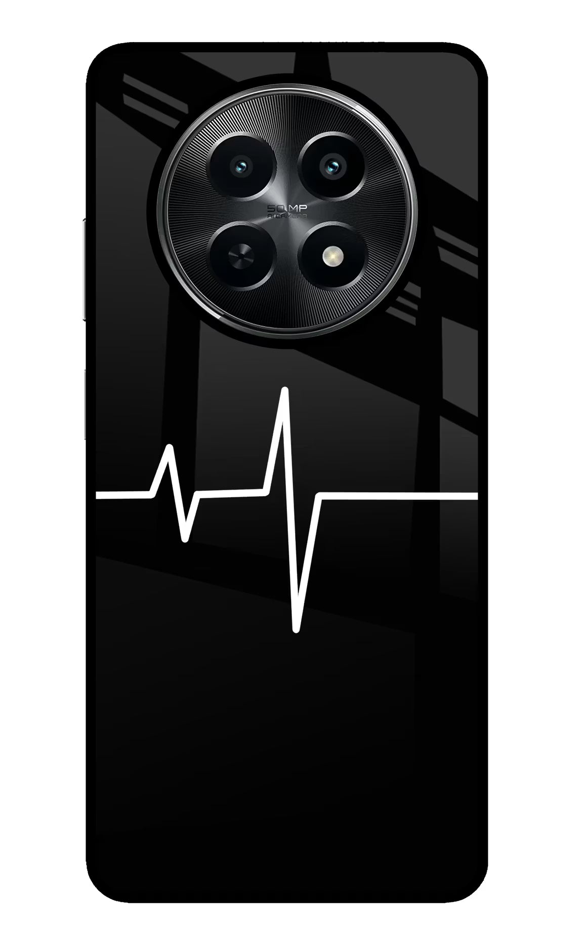Heart Beats Realme C65 5G Glass Case Back Cover by Casekaro