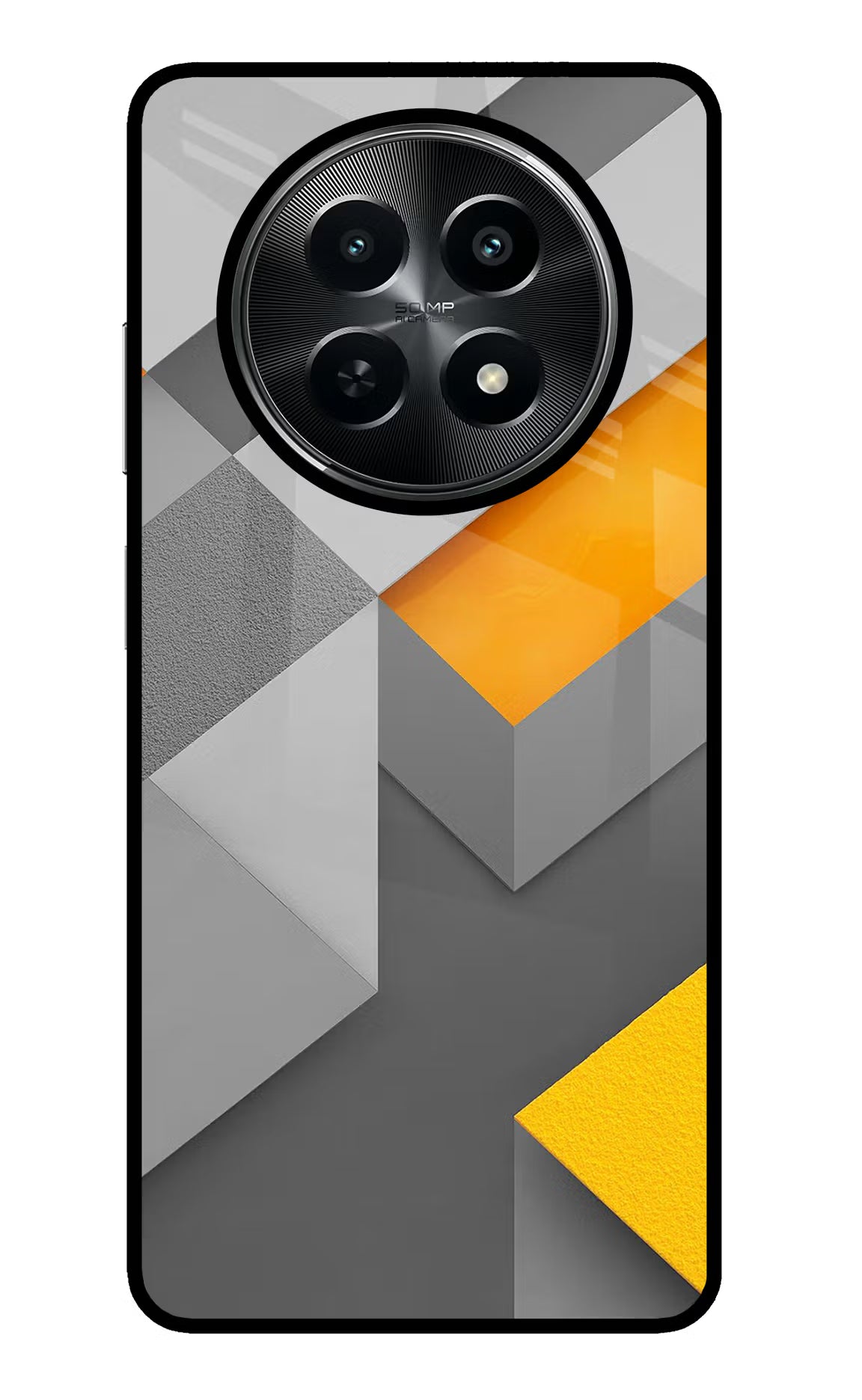 Abstract Realme C65 5G Glass Case Back Cover by Casekaro