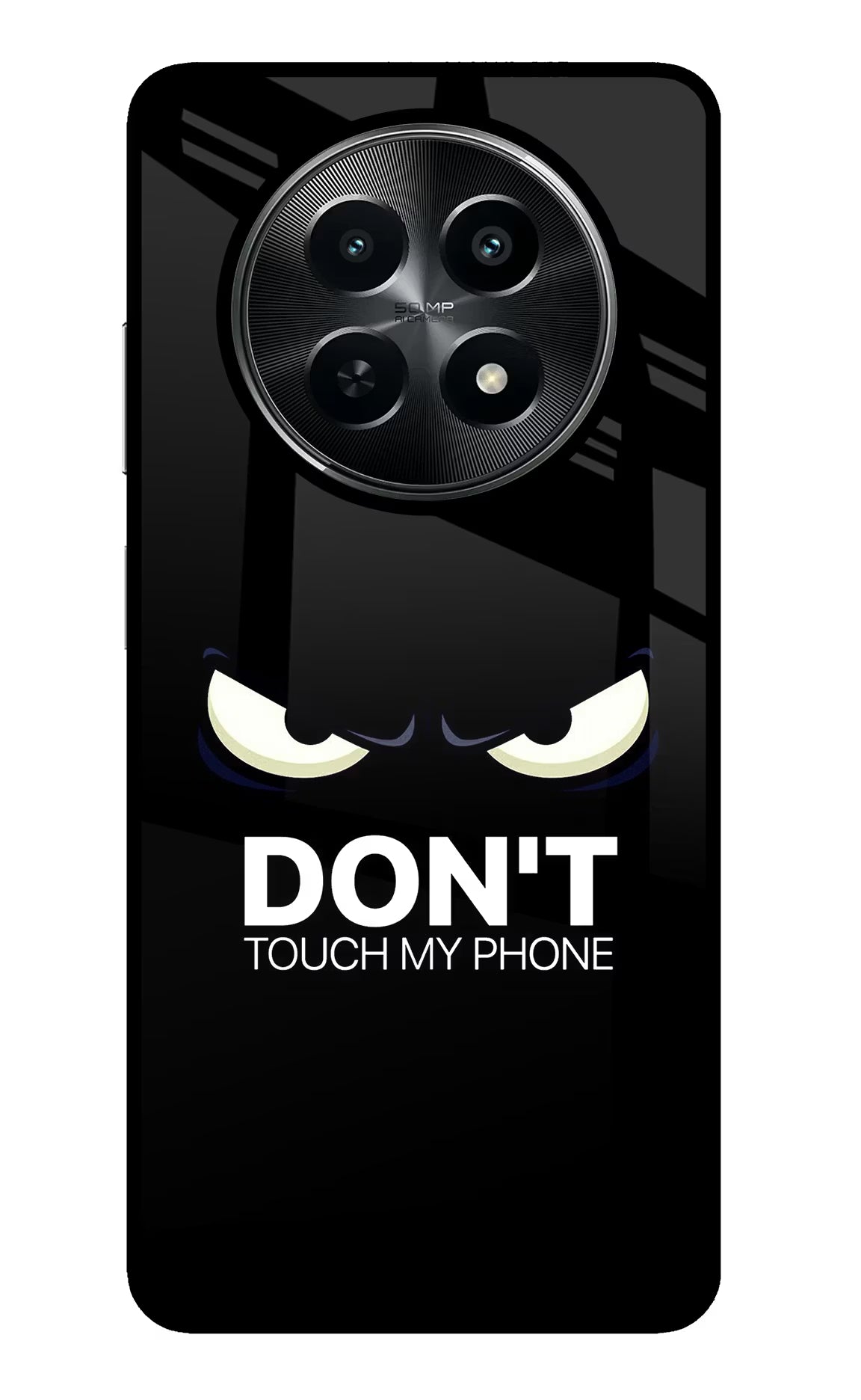Don'T Touch My Phone Realme C65 5G Glass Case Back Cover by Casekaro
