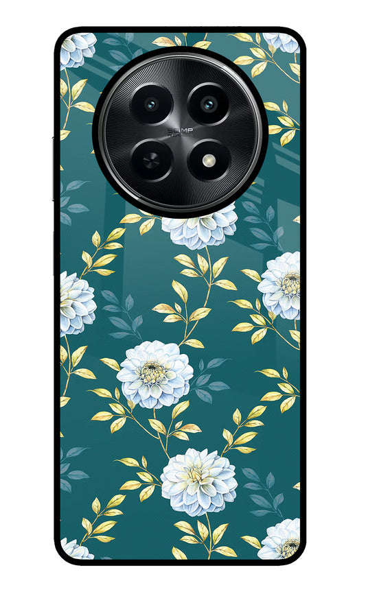Flowers Realme C65 5G Glass Case