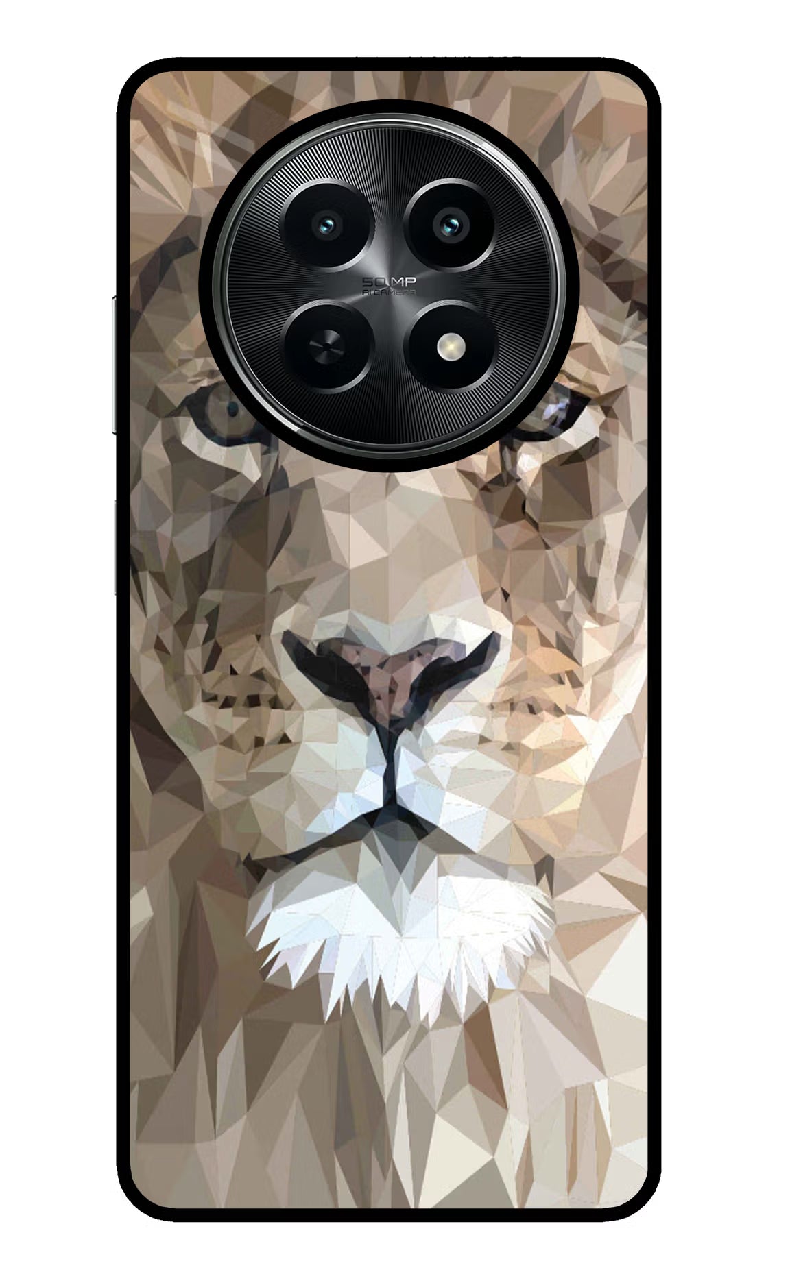 Lion Art Realme C65 5G Glass Case Back Cover by Casekaro
