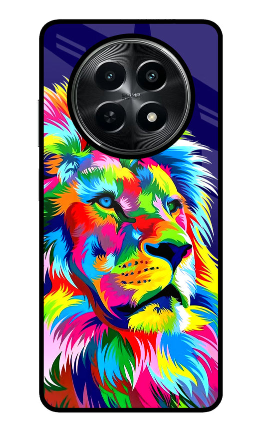 Vector Art Lion Realme C65 5G Glass Case