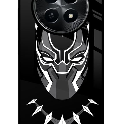 Black Panther Realme C65 5G Glass Case Back Cover by Casekaro