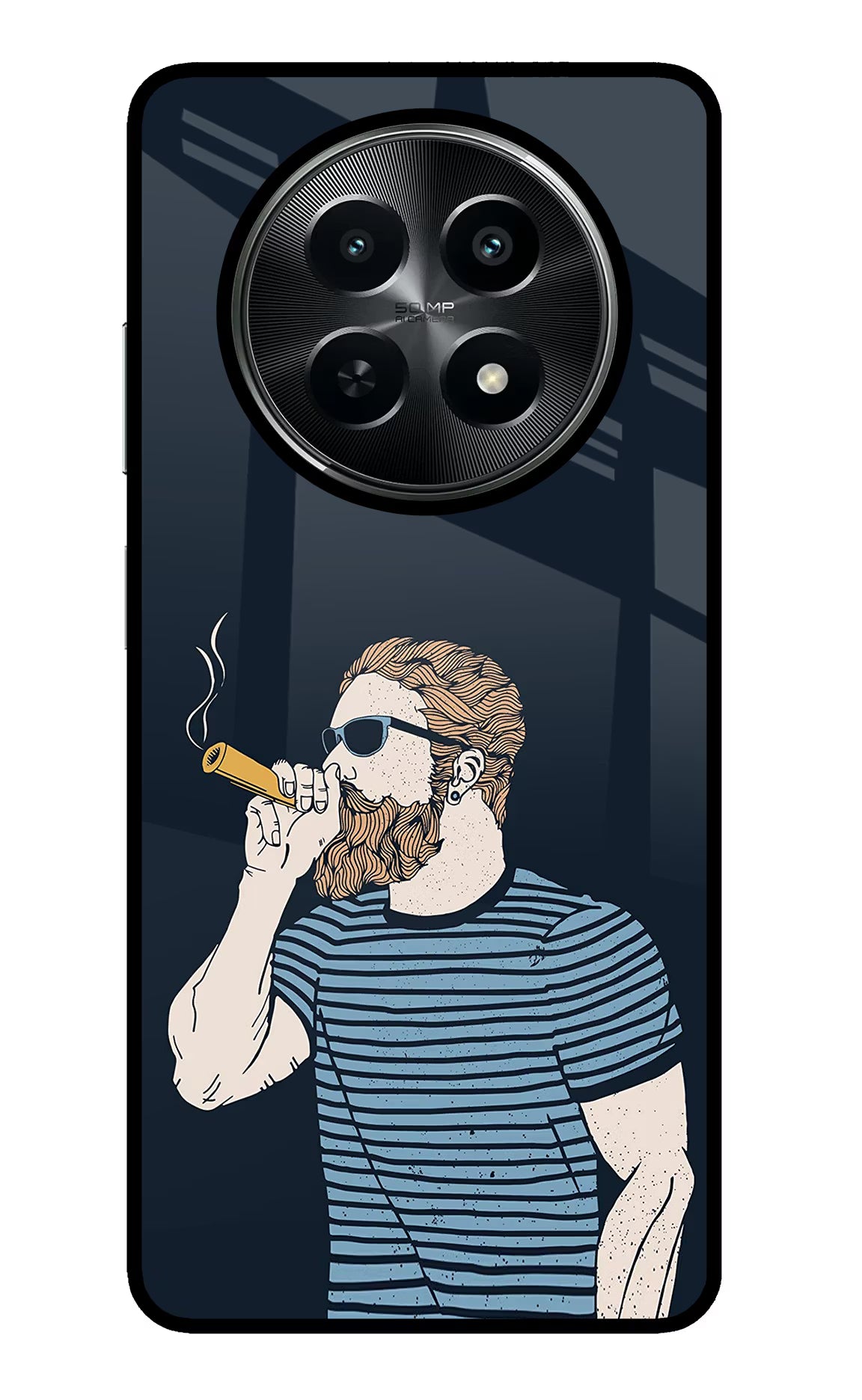 Smoking Realme C65 5G Glass Case Back Cover by Casekaro