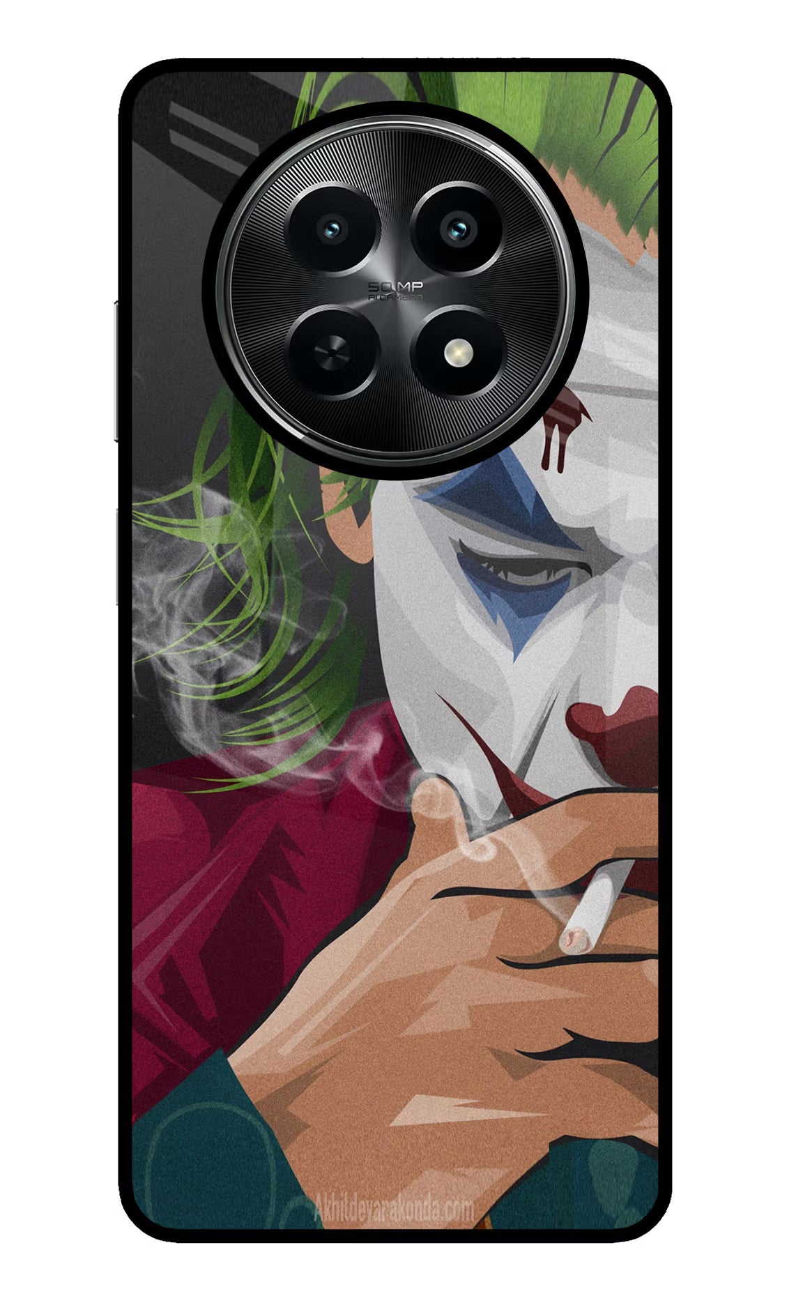 Joker Smoking Realme C65 5G Glass Case Back Cover by Casekaro