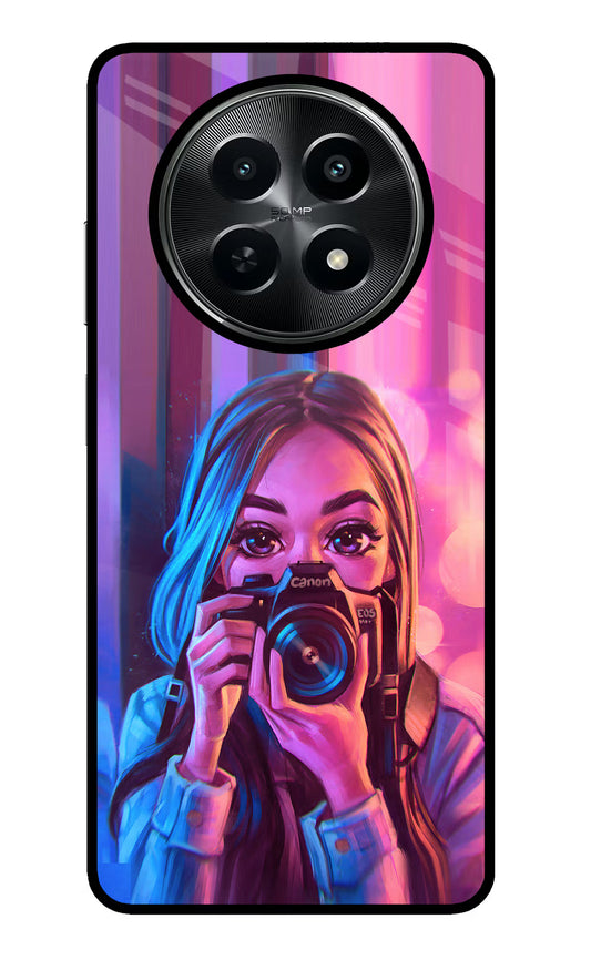 Girl Photographer Realme C65 5G Glass Case