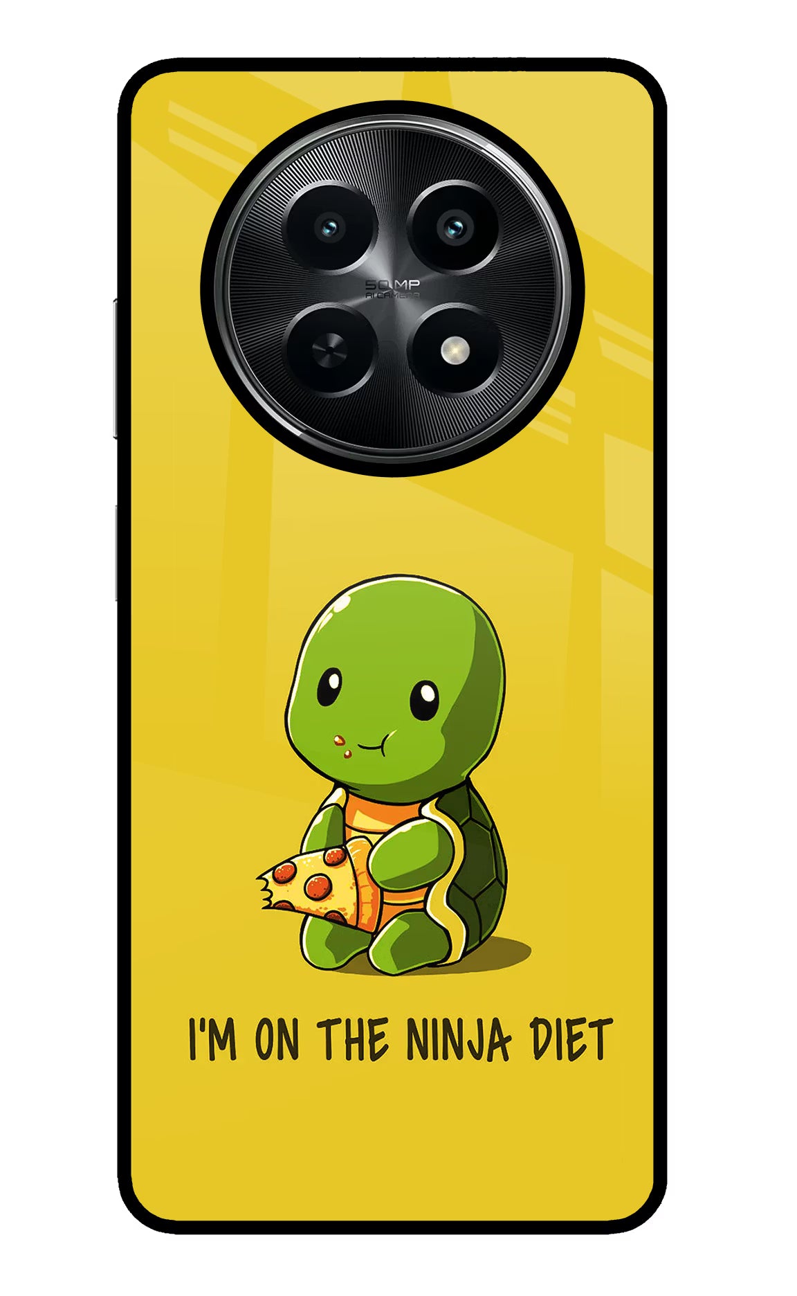 I'm on Ninja Diet Realme C65 5G Glass Case Back Cover by Casekaro