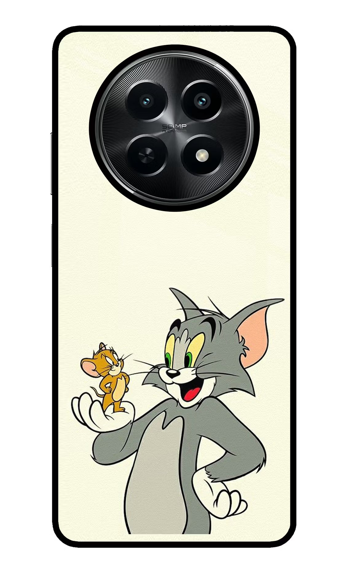 Tom & Jerry Realme C65 5G Glass Case Back Cover by Casekaro