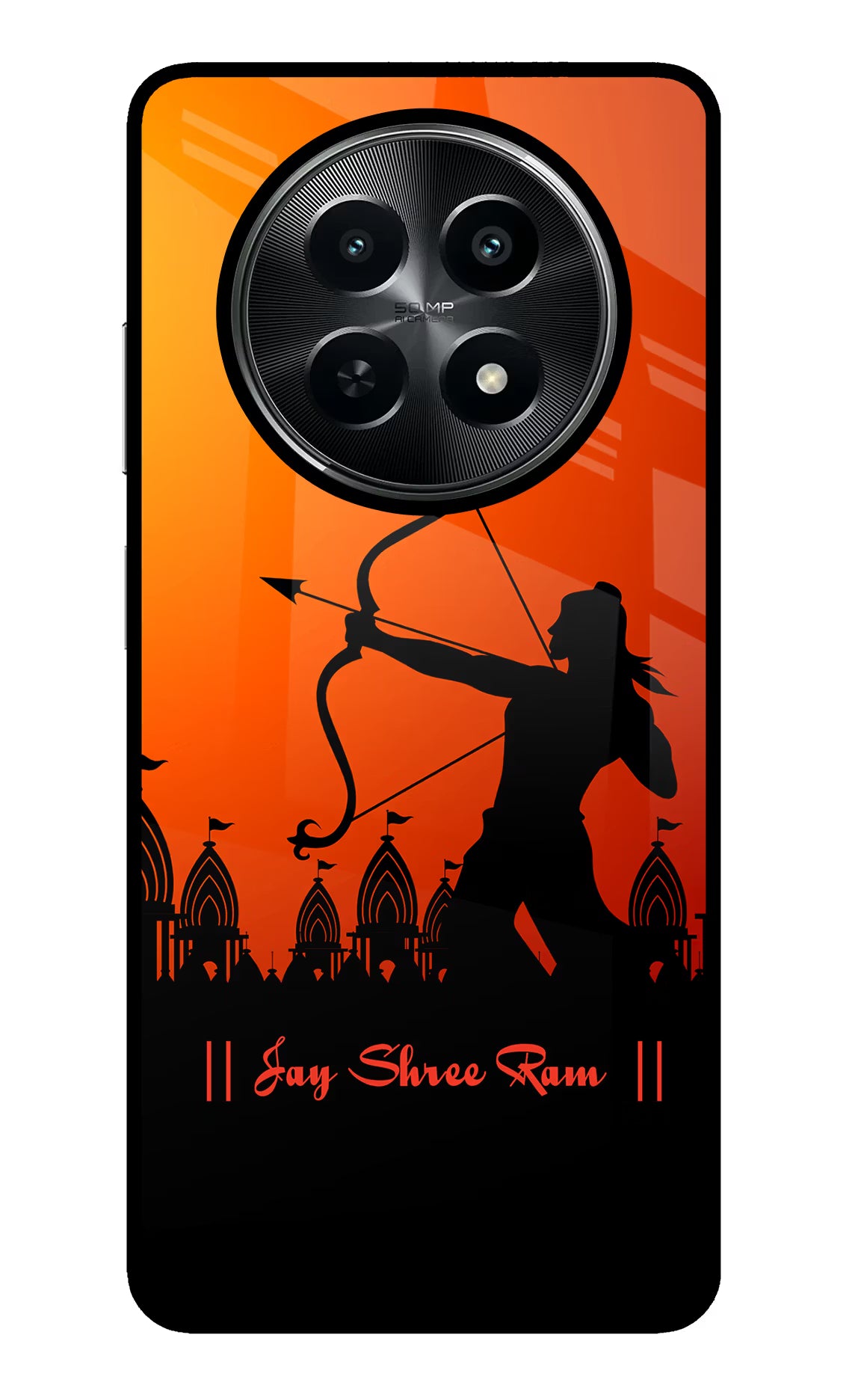 Lord Ram - 4 Realme C65 5G Glass Case Back Cover by Casekaro