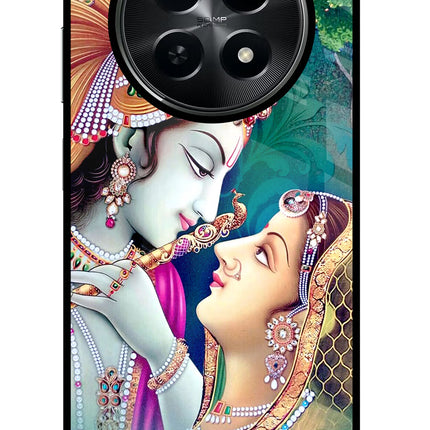 Lord Radha Krishna Realme C65 5G Glass Case Back Cover by Casekaro