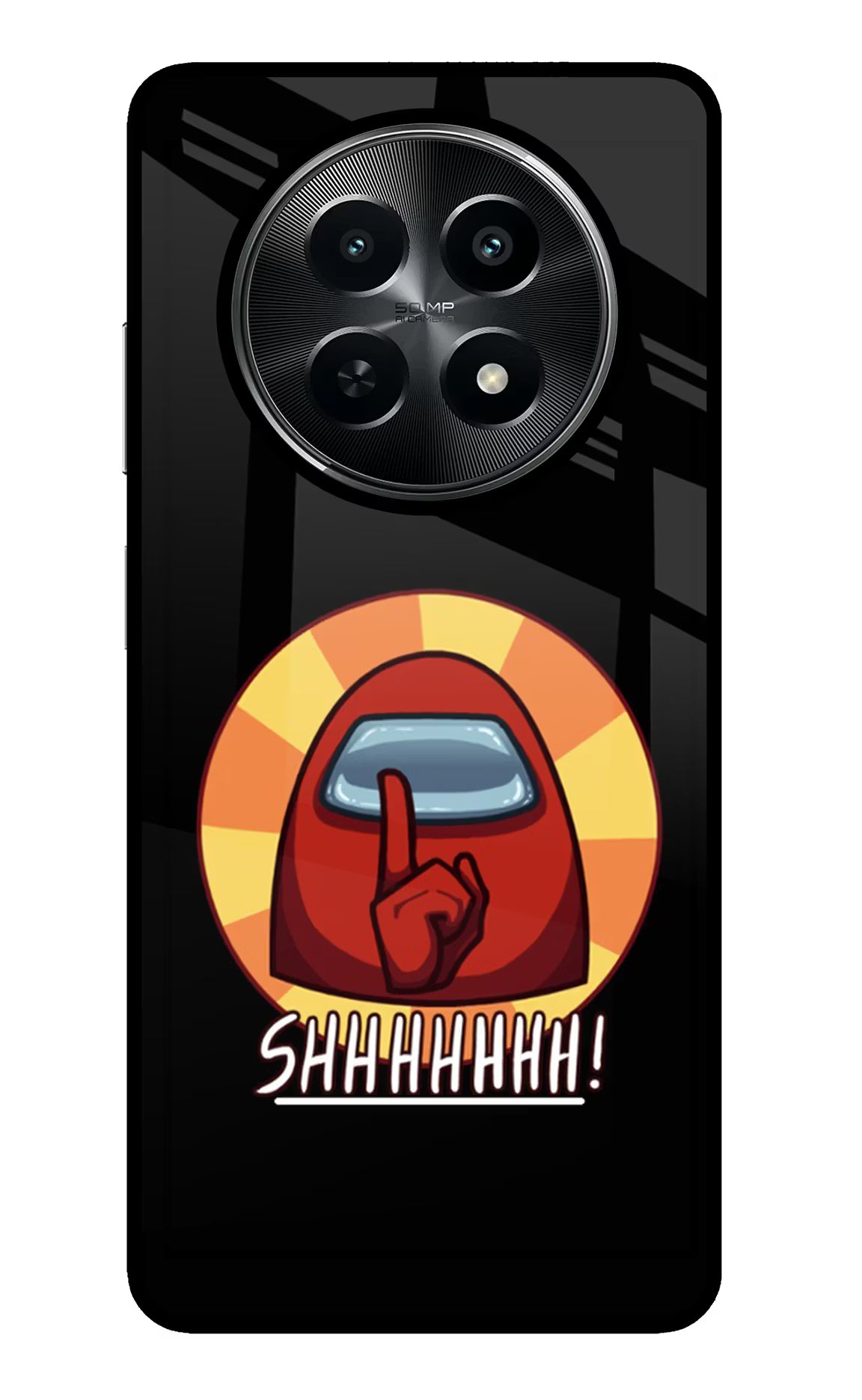 Among Us Shhh! Realme C65 5G Glass Case