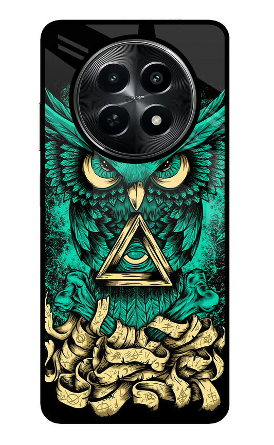Green Owl Realme C65 5G Glass Case