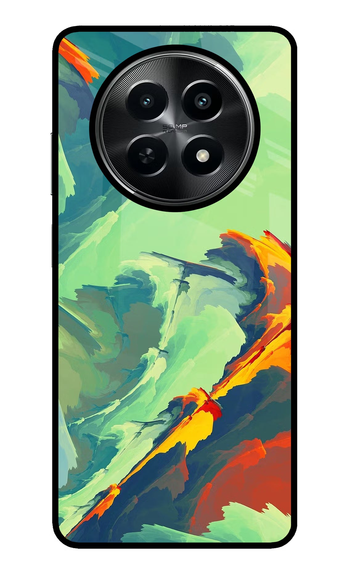 Paint Art Realme C65 5G Glass Case Back Cover by Casekaro