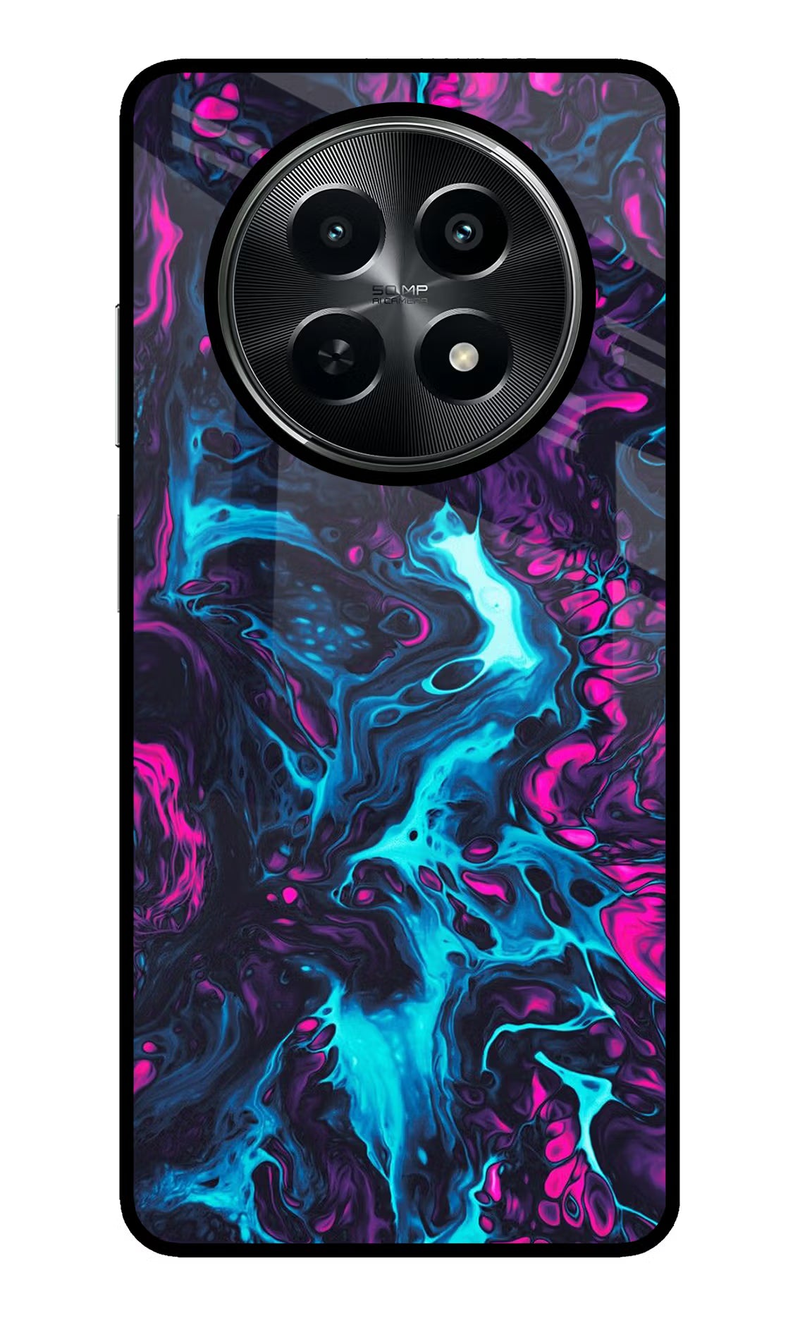 Abstract Realme C65 5G Glass Case Back Cover by Casekaro