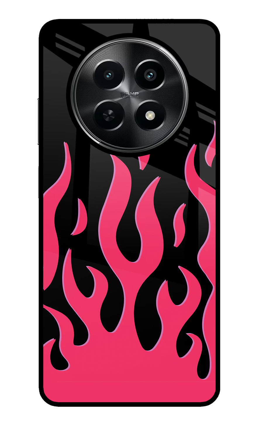 Fire Flames Realme C65 5G Back Cover, Metal case
