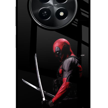 Deadpool Realme C65 5G Glass Case Back Cover by Casekaro