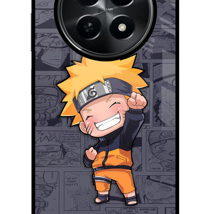 Chota Naruto Realme C65 5G Glass Case Back Cover by Casekaro