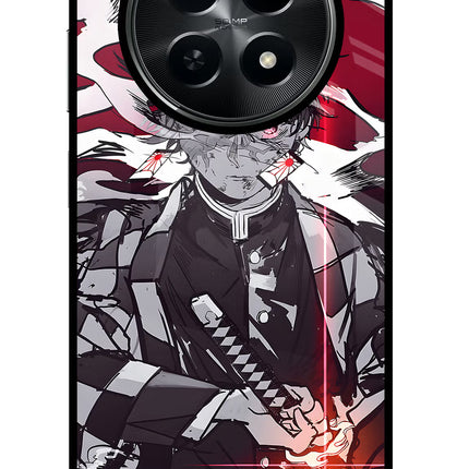 Demon Slayer Realme C65 5G Glass Case Back Cover by Casekaro