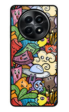 Veggie Doodle Realme C65 5G Glass Case Back Cover by Casekaro