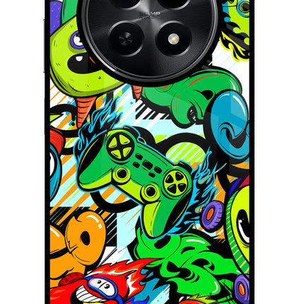 Game Doodle Realme C65 5G Glass Case