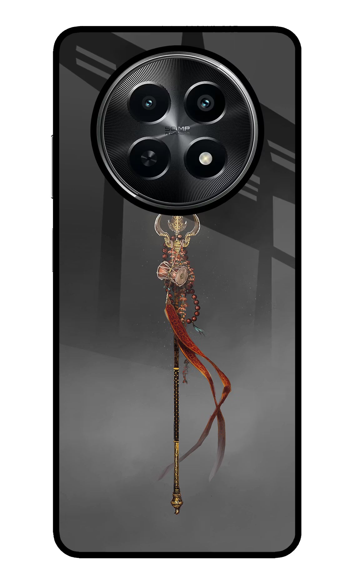 Shiv Trishul Realme C65 5G Glass Case Back Cover by Casekaro