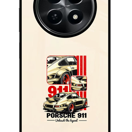 Classic Porsche 911 Realme C65 5G Glass Case Back Cover by Casekaro
