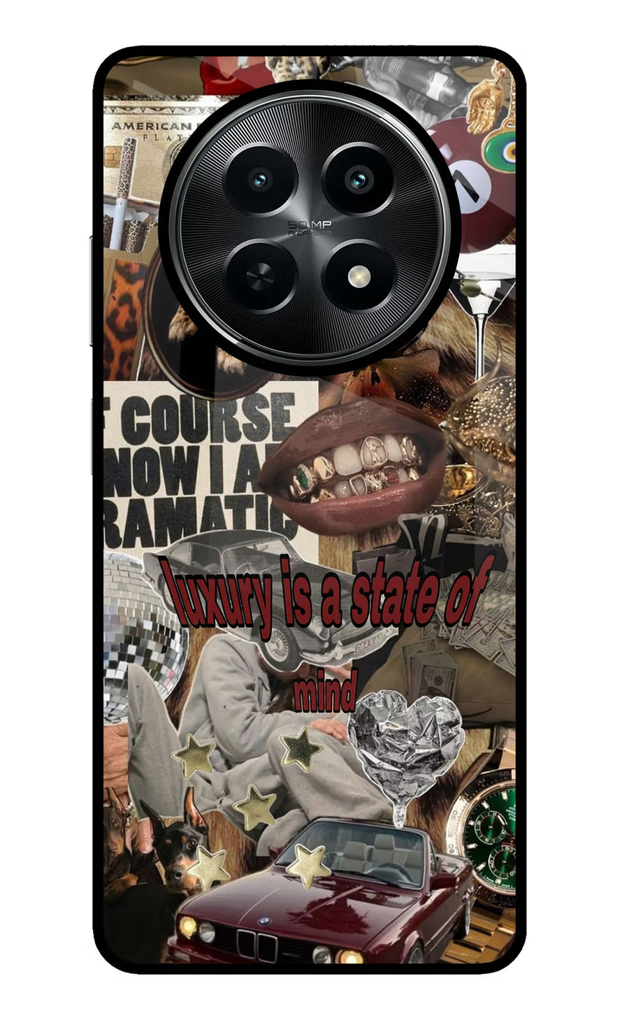 Luxury Realme C65 5G Back Cover, Metal case