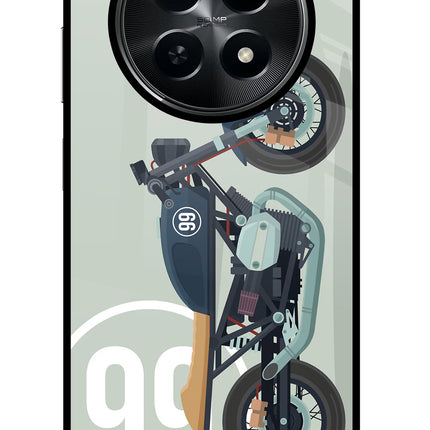 Classic Cafe Racer 99 Realme C65 5G Glass Case Back Cover by Casekaro