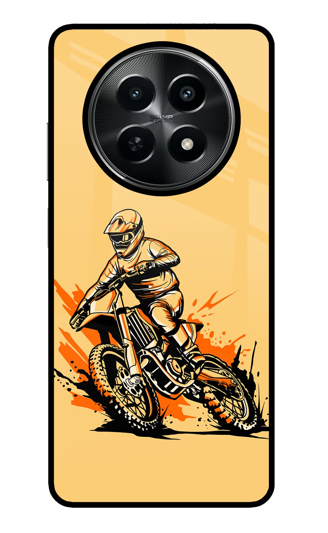 Off-Road Fury Realme C65 5G Glass Case Back Cover by Casekaro
