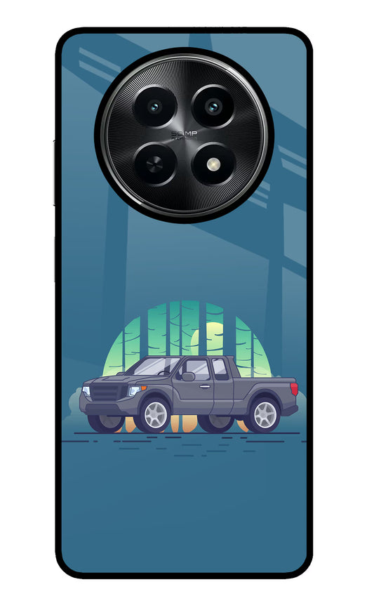 Retro Garage Vibe Realme C65 5G Glass Case