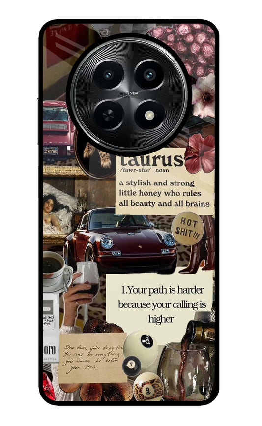 Taurus Zodiac Realme C65 5G Glass Case