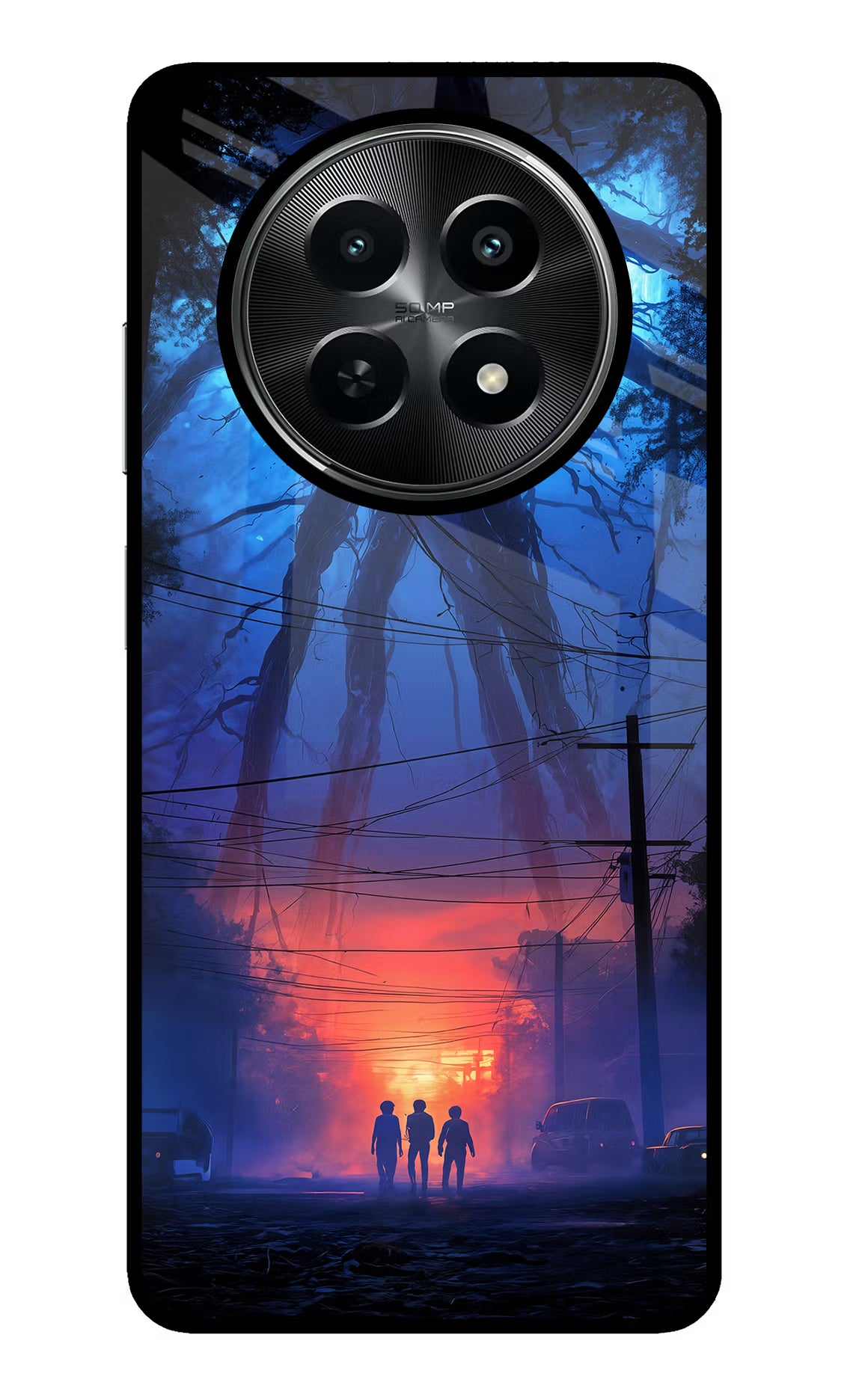 Ordinary Things Shadow Realme C65 5G Glass Case Back Cover by Casekaro