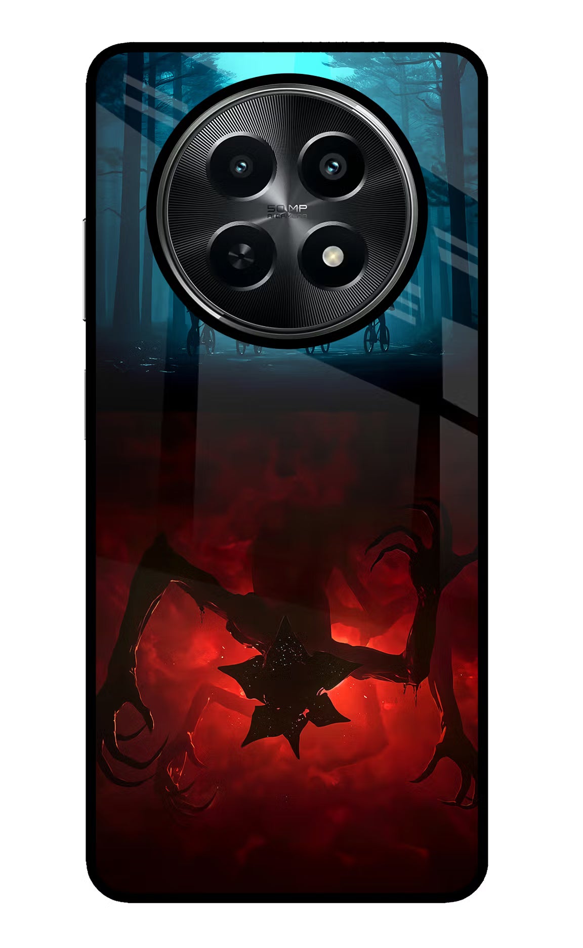 Ordinary Things Downside Up Realme C65 5G Glass Case Back Cover by Casekaro
