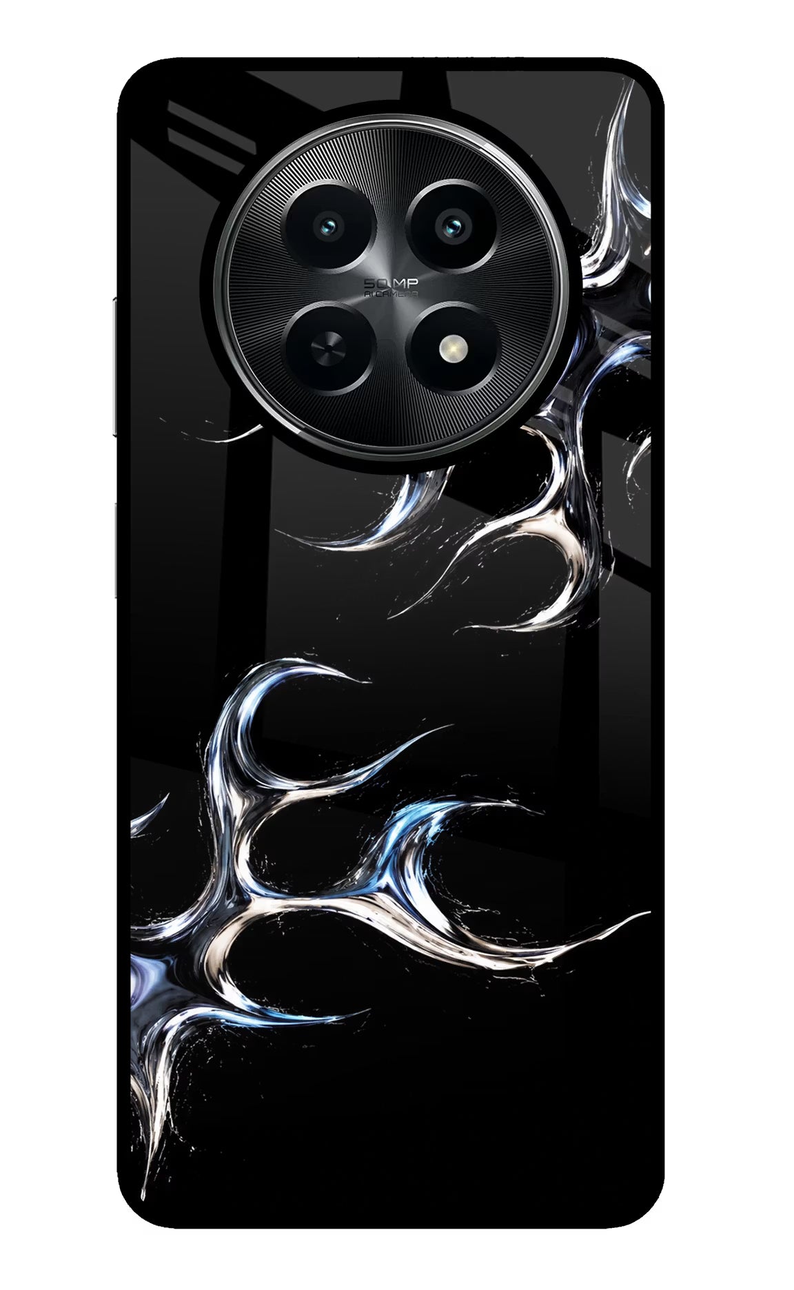 Chrome Tribal Realme C65 5G Glass Case Back Cover by Casekaro