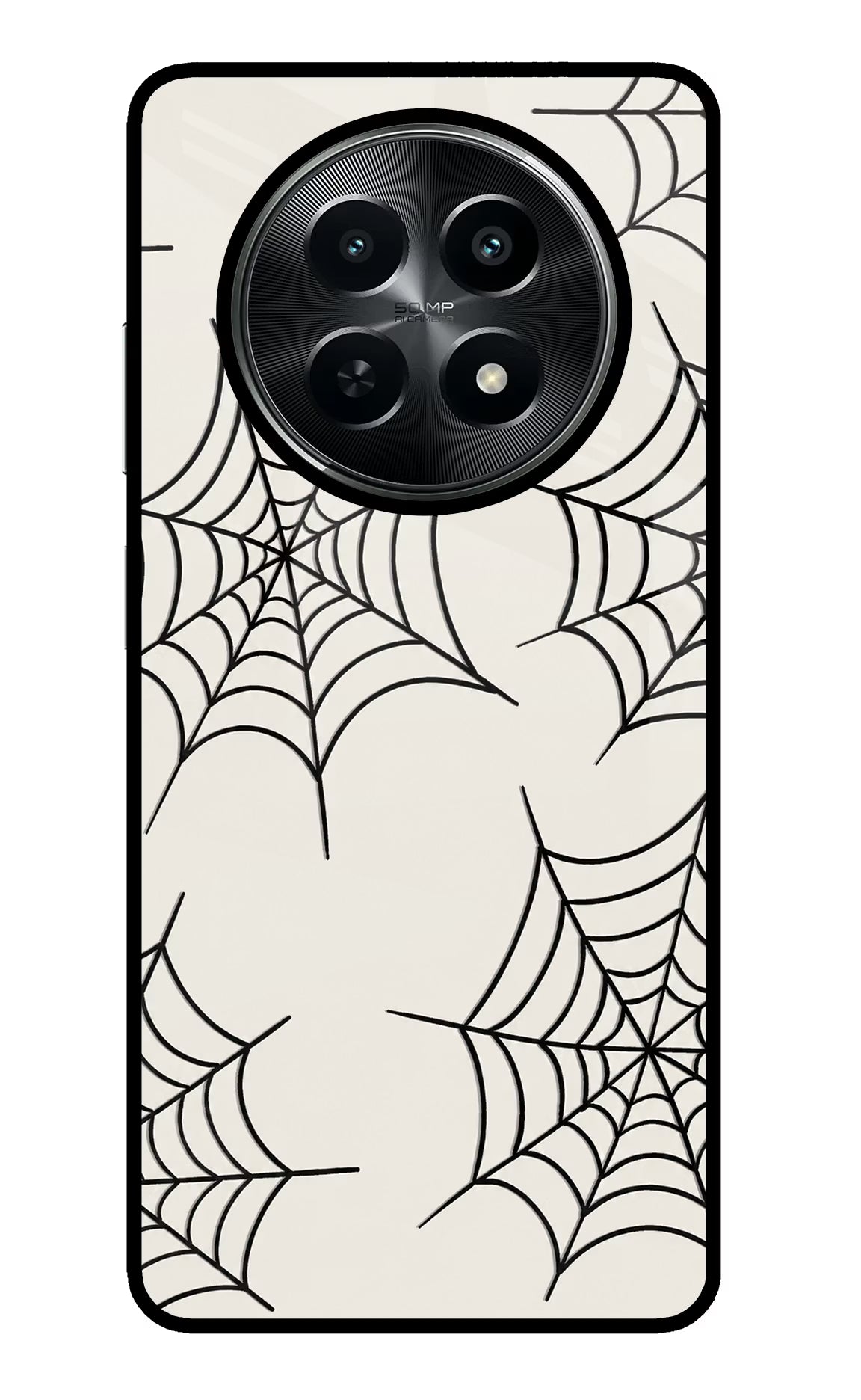 Spider Web Realme C65 5G Glass Case