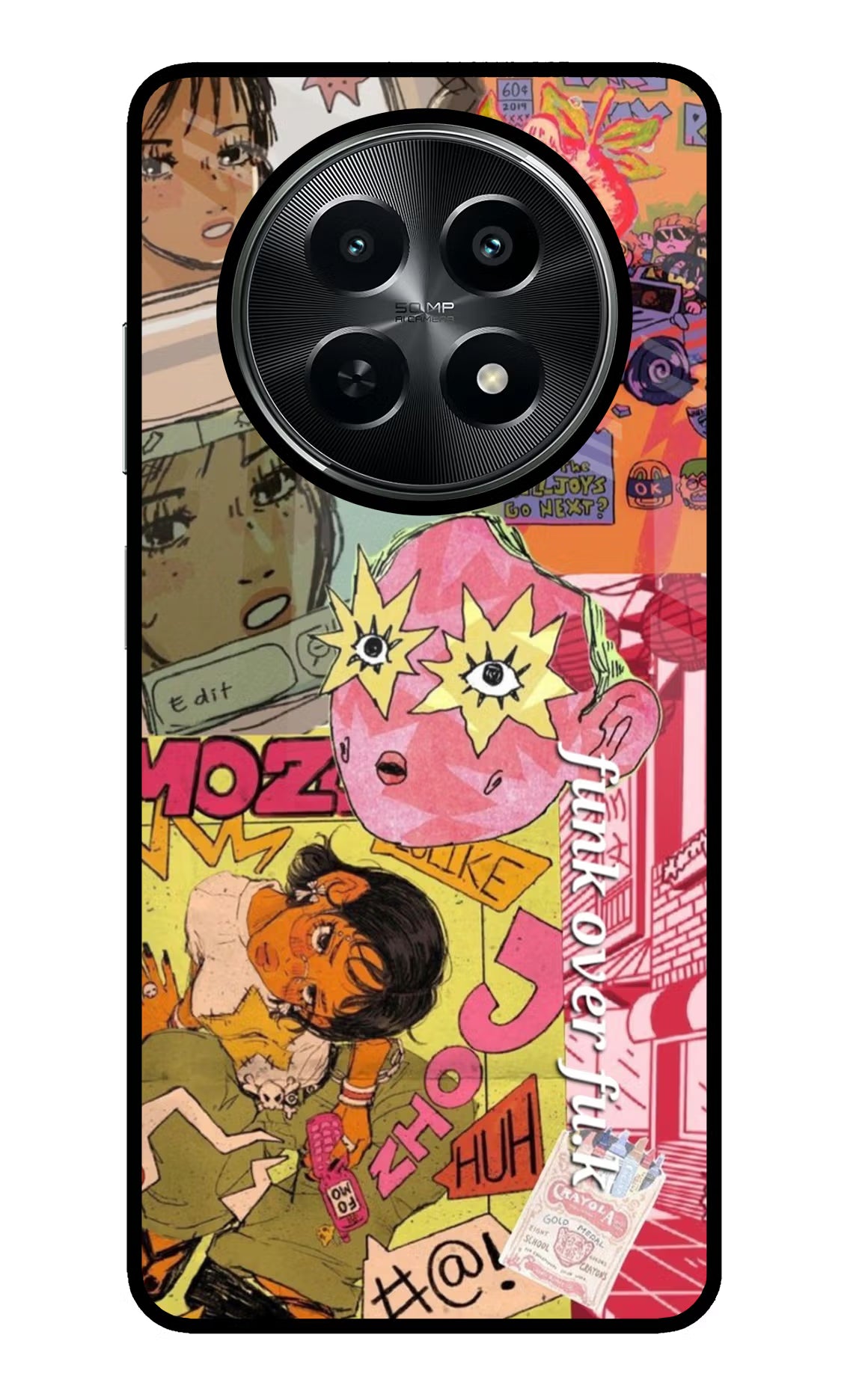 Funkover Realme C65 5G Glass Case Back Cover by Casekaro