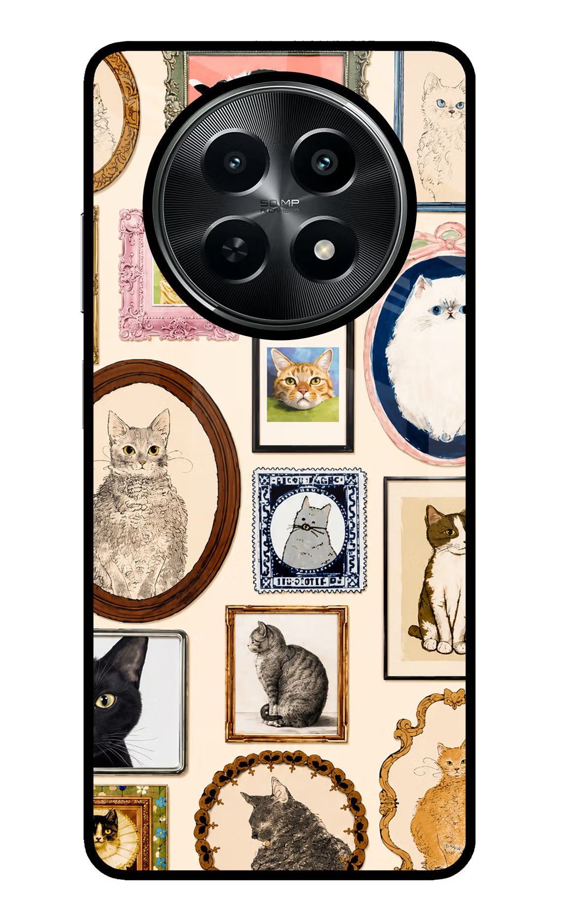 Mirror Cats Realme C65 5G Glass Case