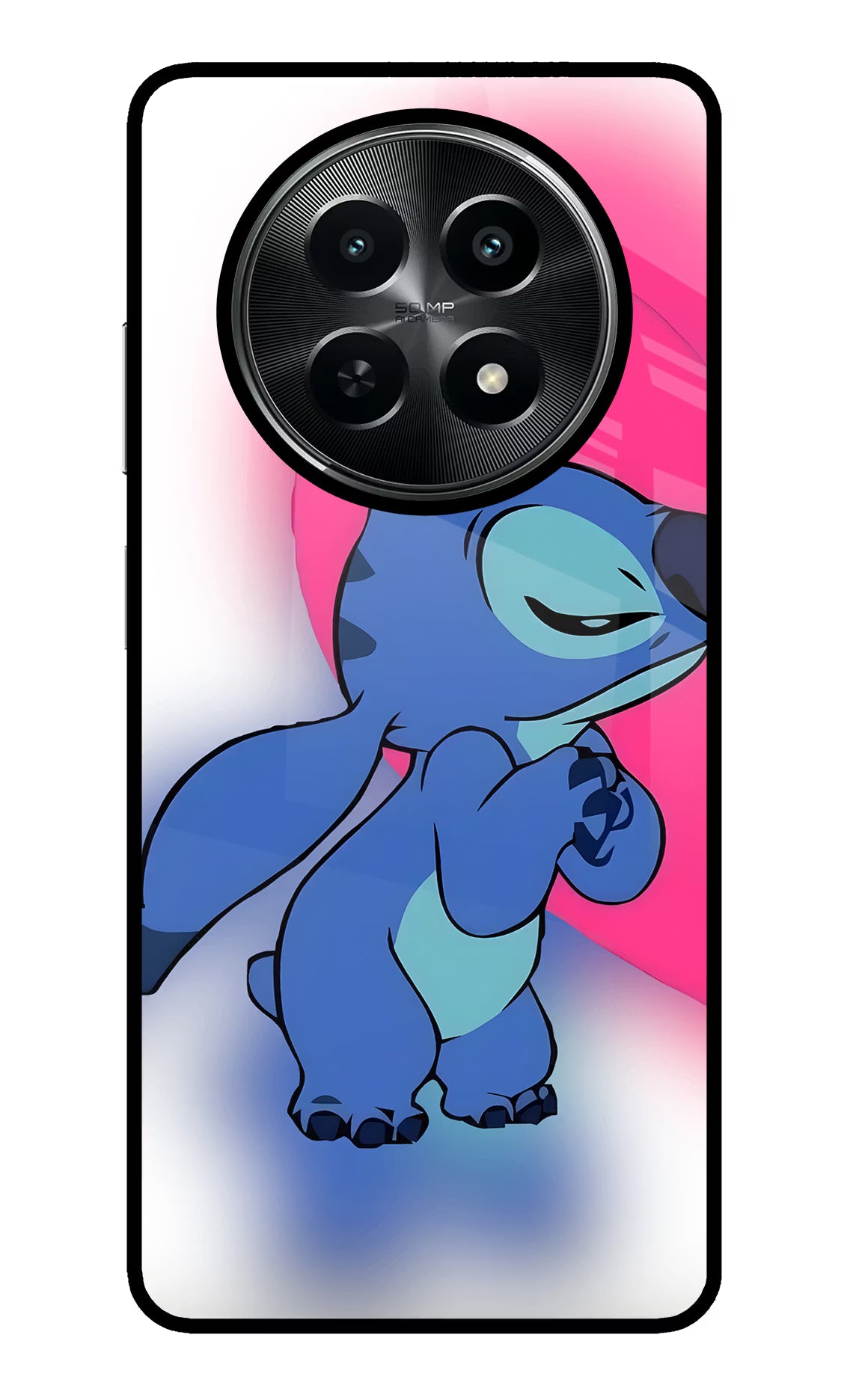 Stitch Hug Realme C65 5G Glass Case