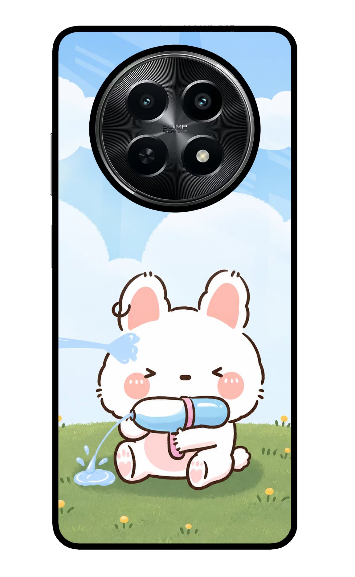 Bunny Treat Realme C65 5G Glass Case