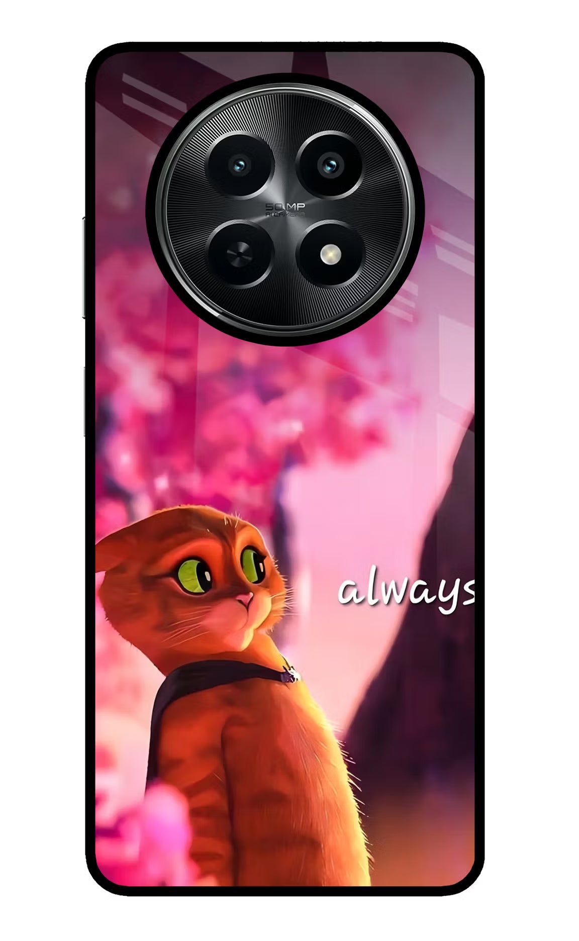 Always Cat Realme C65 5G Glass Case