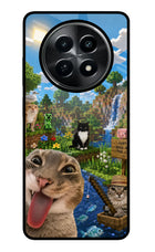 Minecraft Cat Chaos Realme C65 5G Glass Case