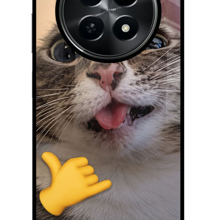 Silly Cat Call Realme C65 5G Glass Case